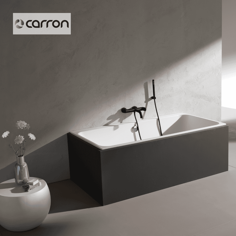 Μπανιέρα Ακρυλική Caronite PROFILE DUO LOW RIM 1700×750, Carron Bath White Matt
