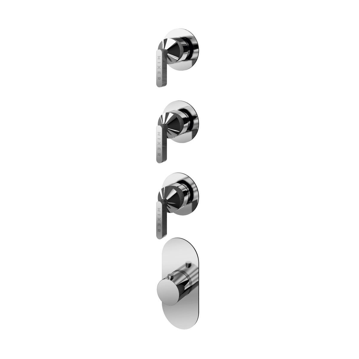 Shower mixer with 3 manifoldsGPK42